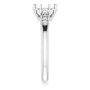 14K White Gold 6 mm Round .04 CTW Natural Diamond Semi-Set Ring